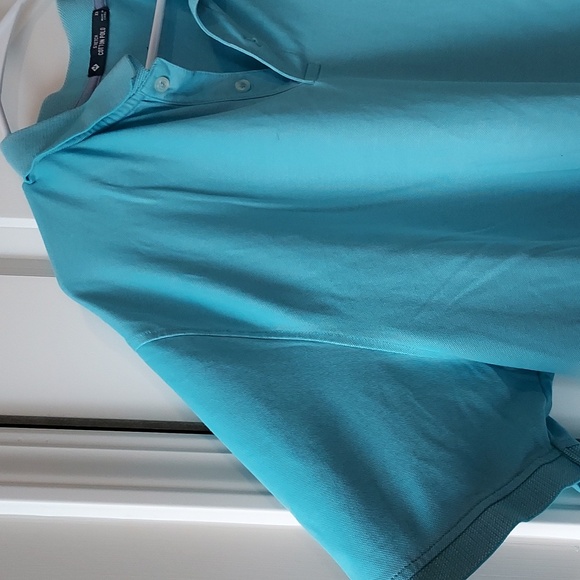 Members Mark short sleeve button-up top xxl blue - Picture 2 of 11